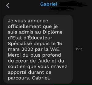 Gabriel DEES diplômé