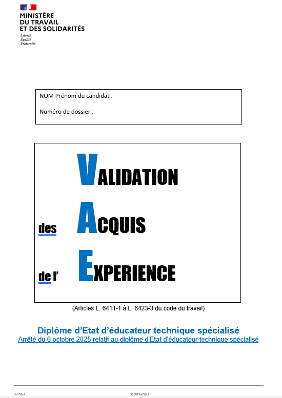 dossier de validation deets